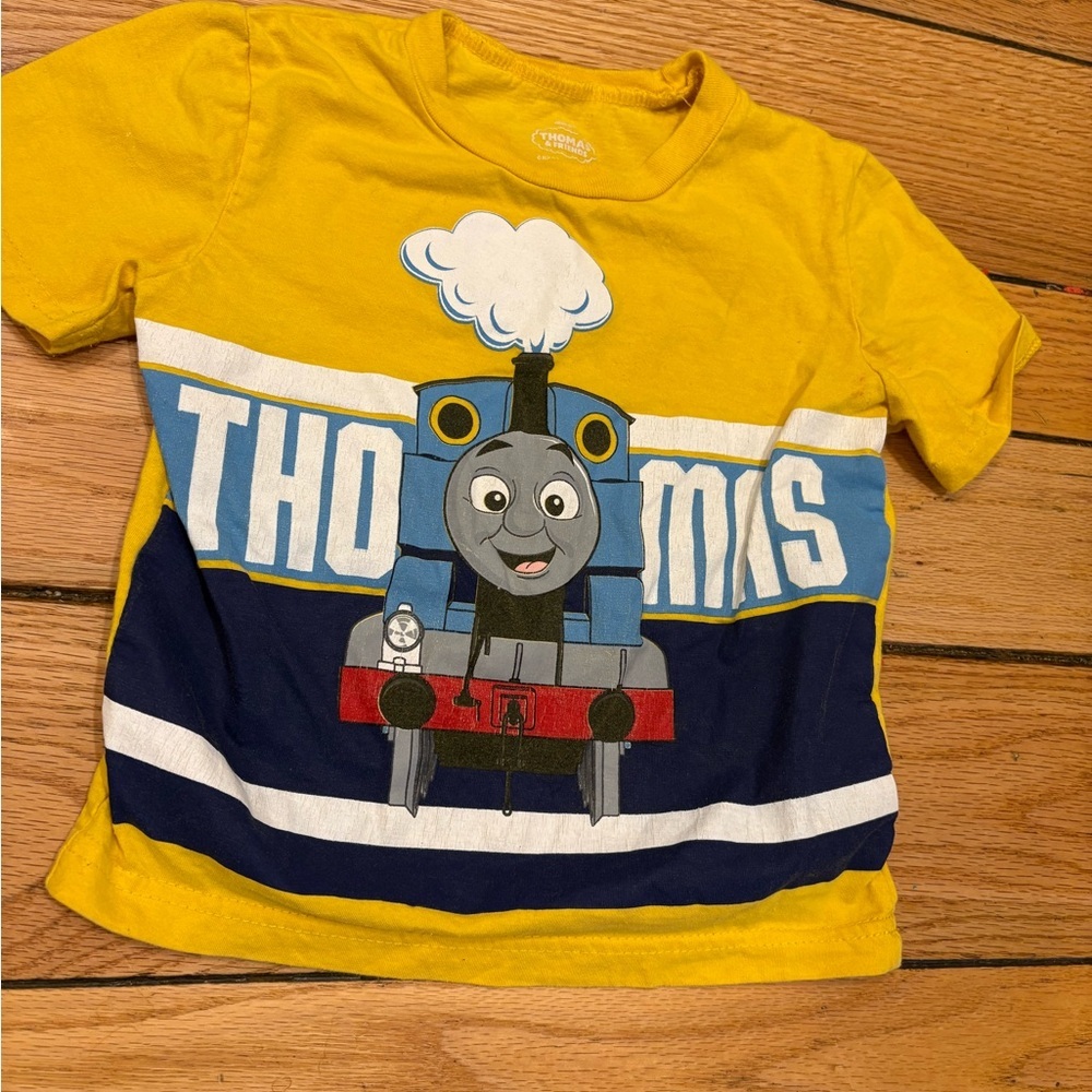 SOLDThomas & Friends Bright Yellow T-Shirt with Train Design 4T